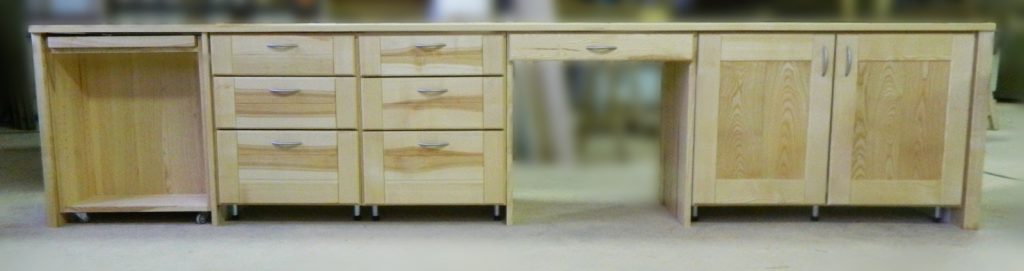 Bureau sur mesure en bois massif